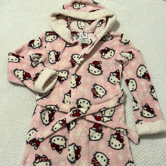 Hello Kitty Pajamas Hello Kitty Hooded Robe Girls Large 12 Poshmark